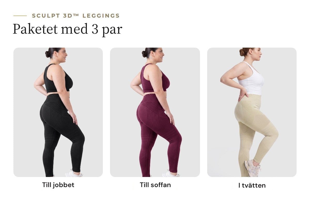 Paketet med 3 par